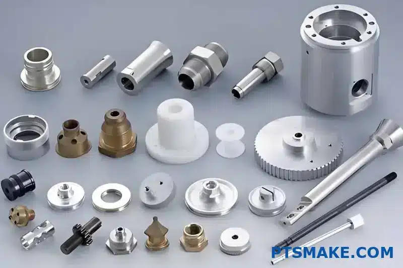 Precision CNC machined parts inspected under AS9100 QMS